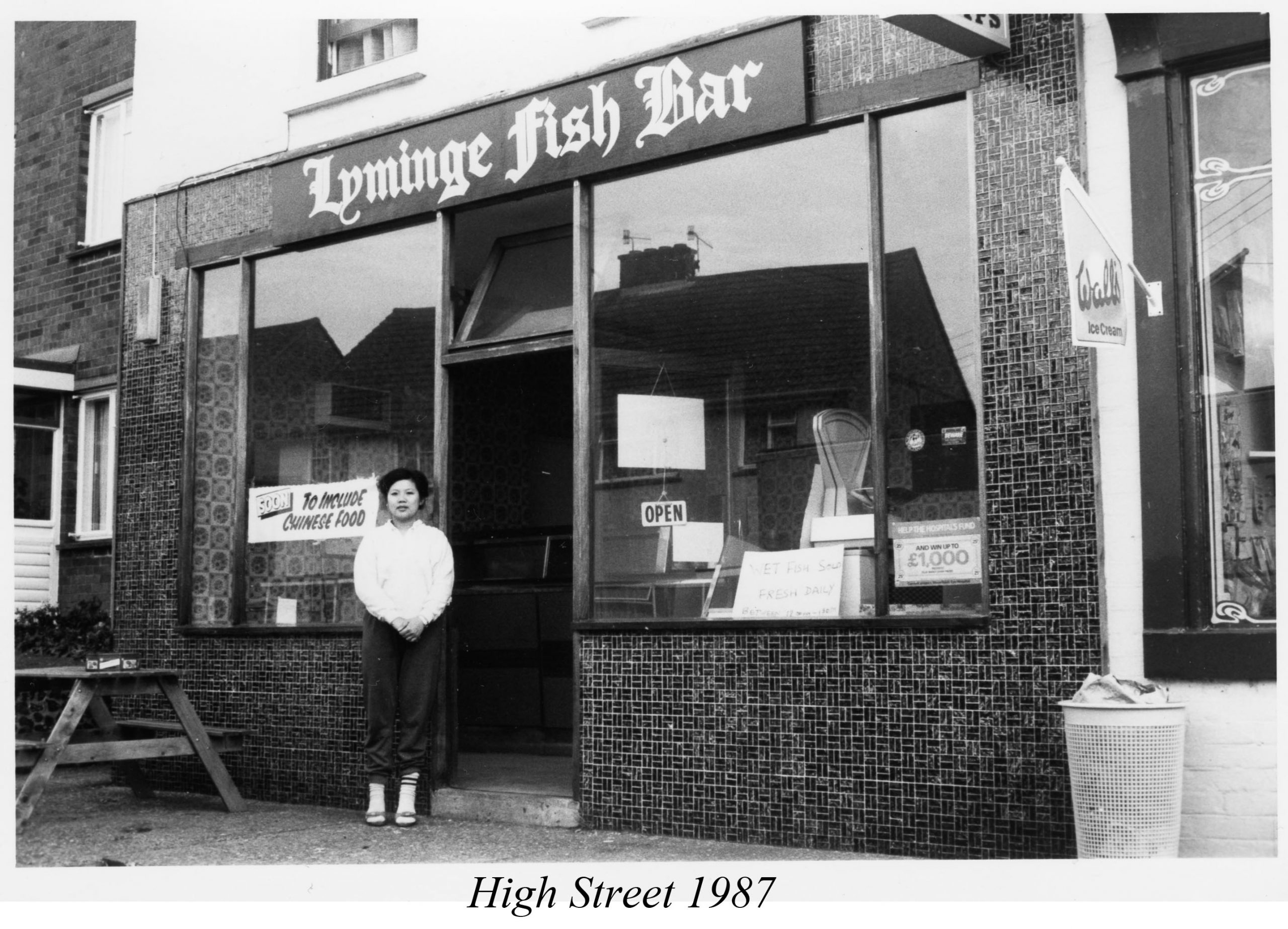 Lyminge Fish Bar, 1987, High St