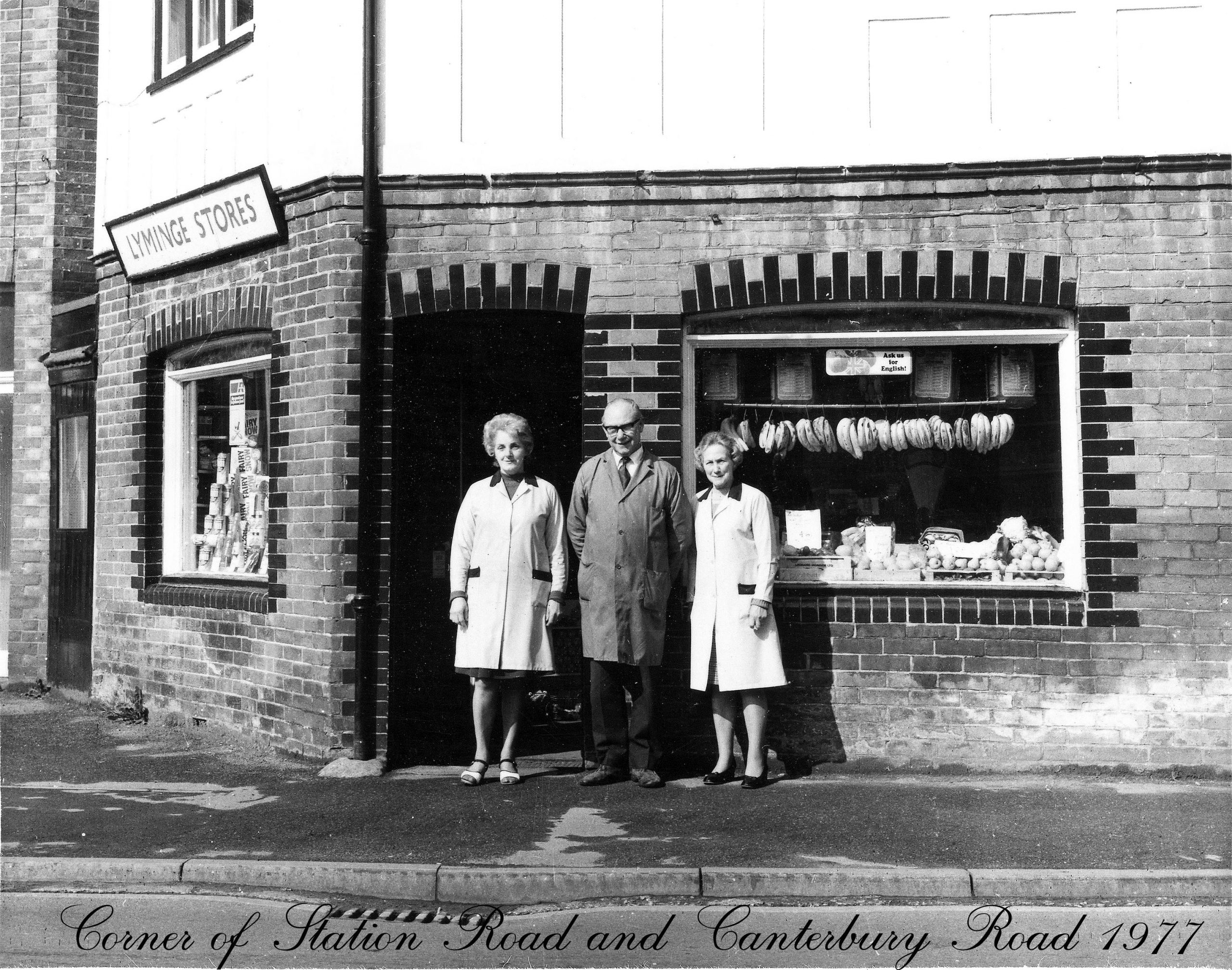 Lyminge Stores 1977, Cnr Station and Canterbury Rd