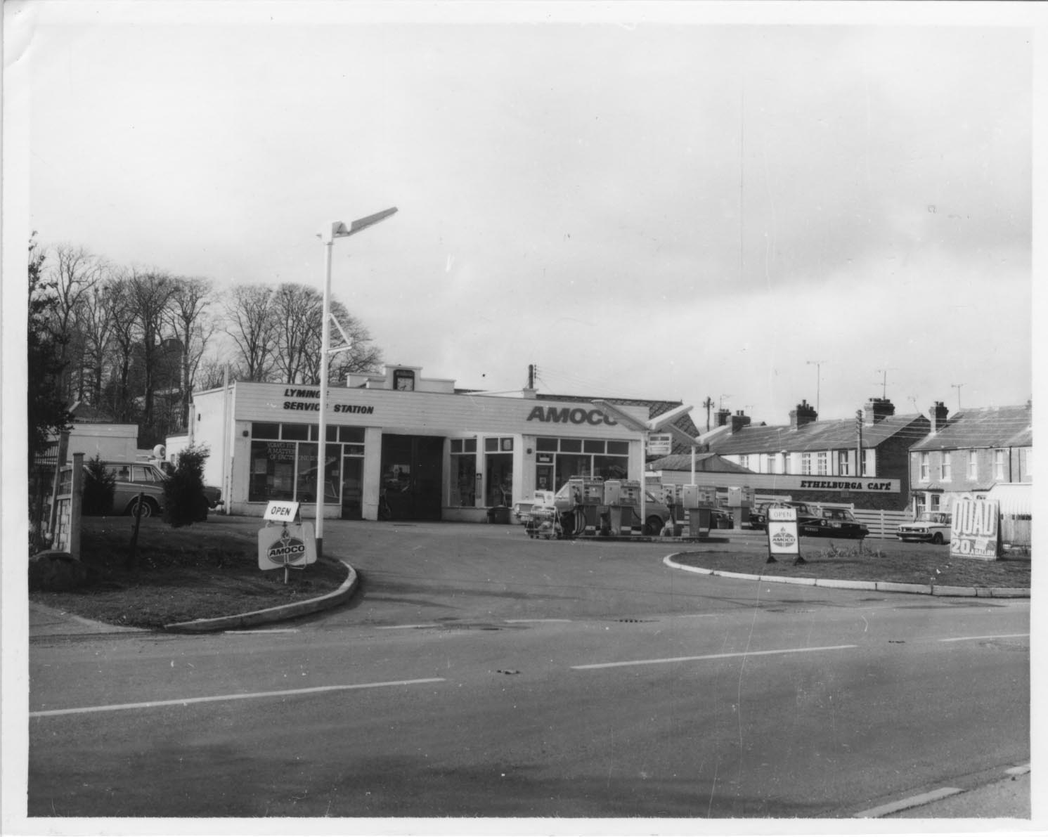 Amoco Petrol Station Station Road-Mayfield Road 1977 (demolished 1985)